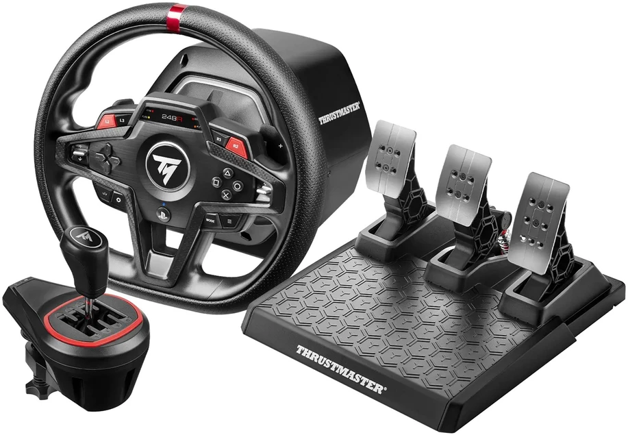TRM Thrustmaster T248R Shifter Pack Juoda USB Vairas + pedalai + pavarų perjungiklis Analoginis / skaitmeninis PlayStation 5, PC