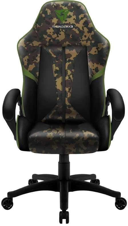 Žaidimų kėdė ThunderX3 BC1 CAMO Gaming Chair, Žalia