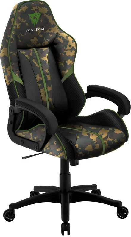 Žaidimų kėdė ThunderX3 BC1 CAMO Gaming Chair, Žalia