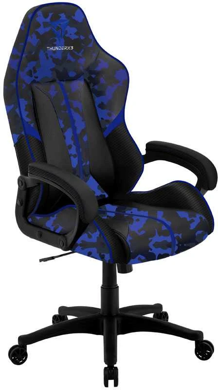 Žaidimų kėdė ThunderX3 BC1 CAMO Gaming Chair, Mėlyna