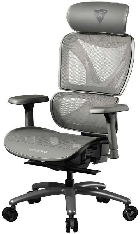 „ThunderX3 XTC“ ergonomiška biuro kėdė, tinklelio spalvos, pilka