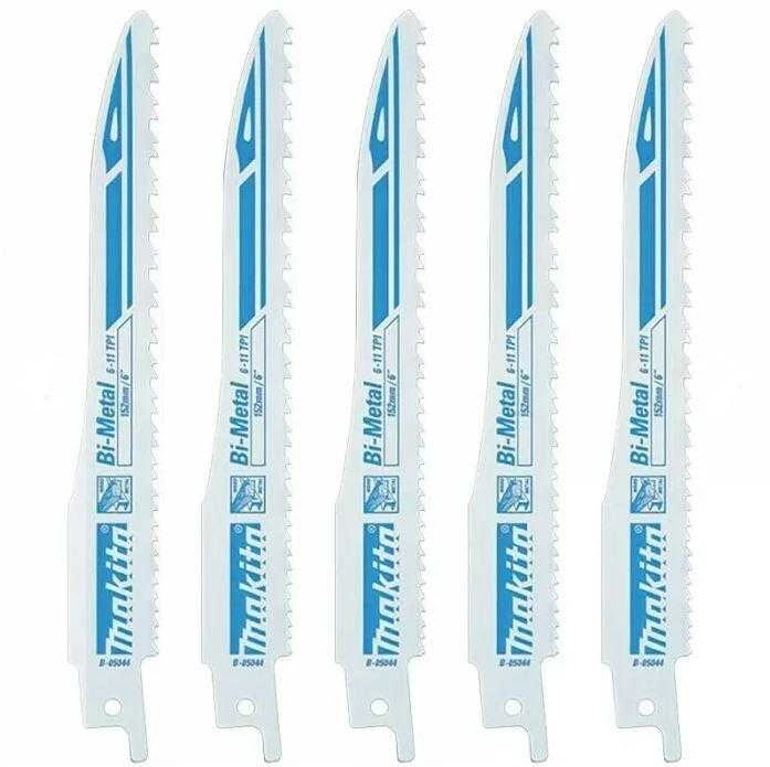 Makita "SUPER EXPRESS Tiesinio pjūklo pjūkleliai BiM 152x0,9mm (6-11tpi), 5Vnt. B-05044