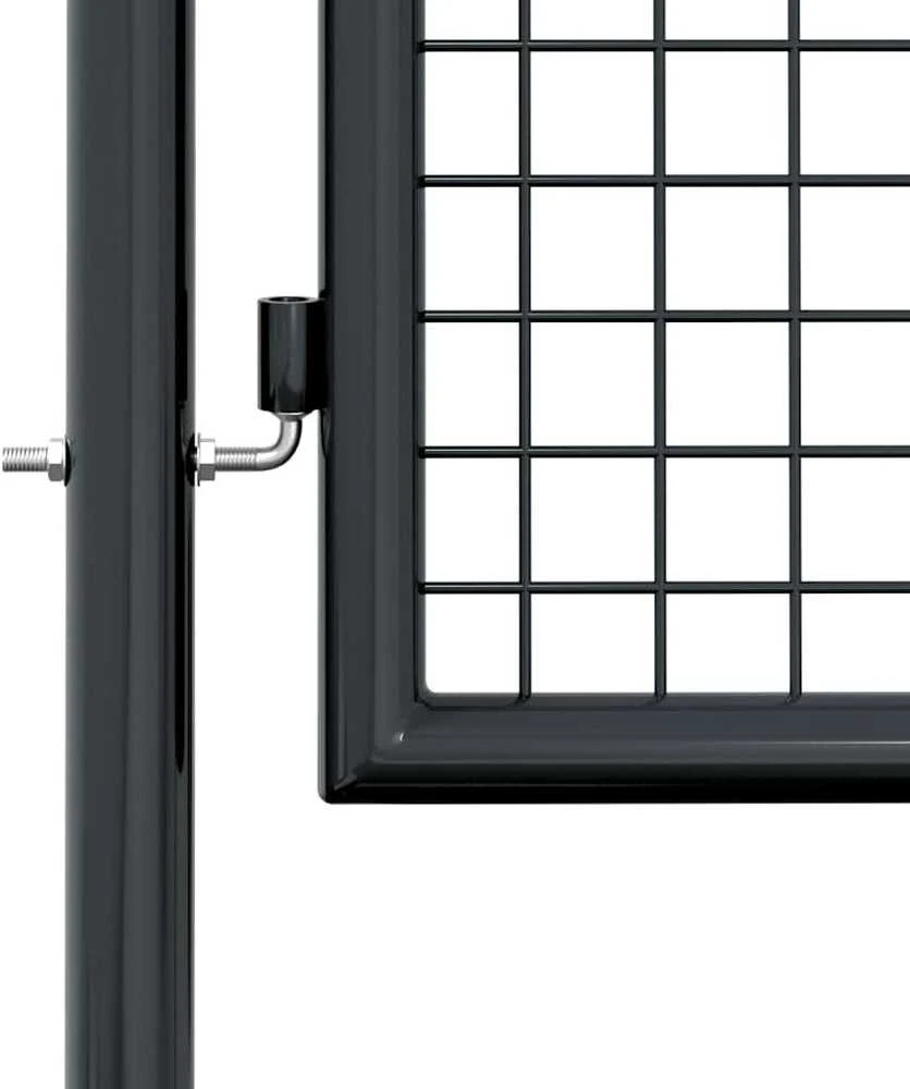 Tinkliniai sodo vartai, pilki, 100x125cm, galvanizuotas plienas