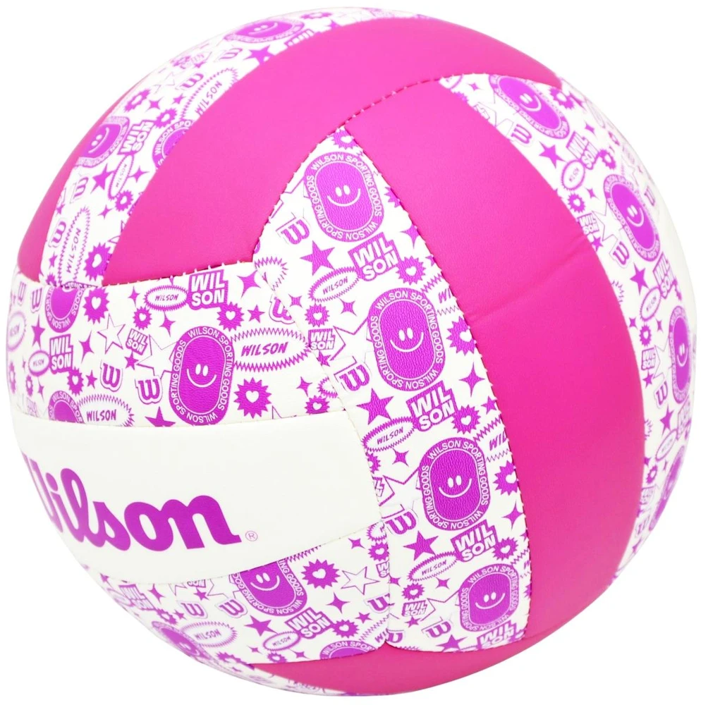 TINKLINIO kamuolys WILSON STAMP VB VIOLETINIS-Baltas 789639
