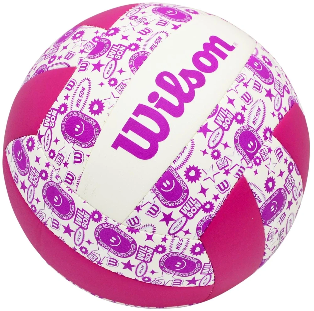 TINKLINIO kamuolys WILSON STAMP VB VIOLETINIS-Baltas 789639