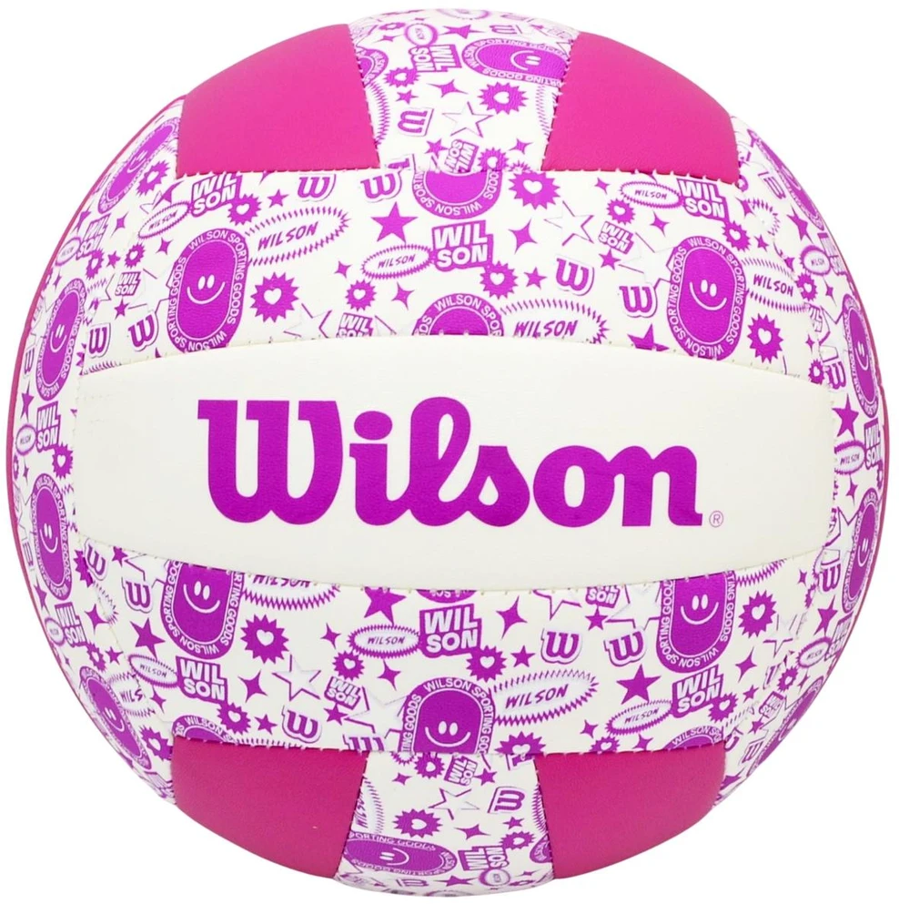 TINKLINIO kamuolys WILSON STAMP VB VIOLETINIS-Baltas 789639