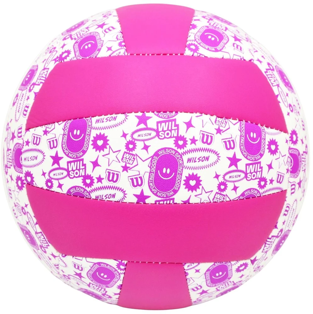 TINKLINIO kamuolys WILSON STAMP VB VIOLETINIS-Baltas 789639