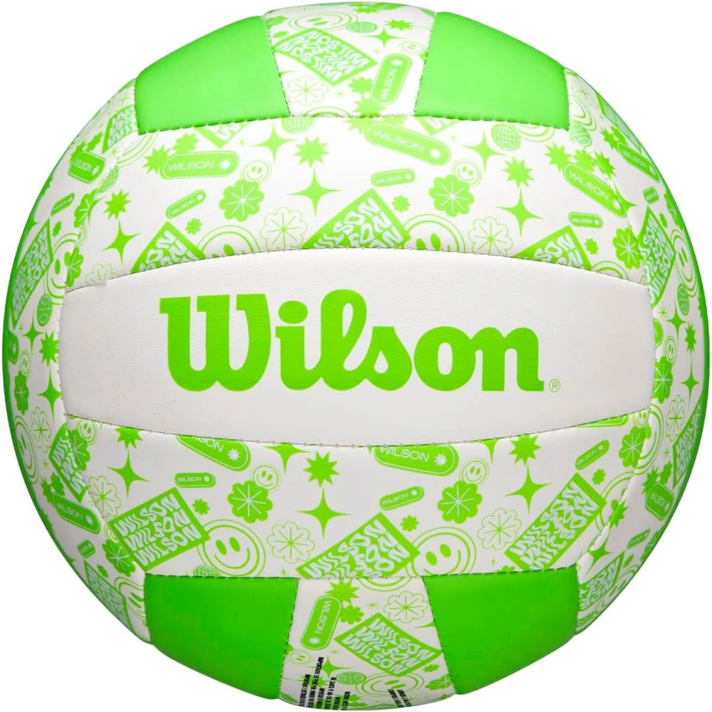 Žalia ir balta Wilson tinklinio kamuolys