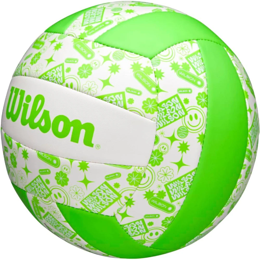 Žalia ir balta Wilson tinklinio kamuolys