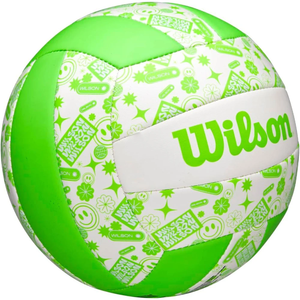 Žalia ir balta Wilson tinklinio kamuolys