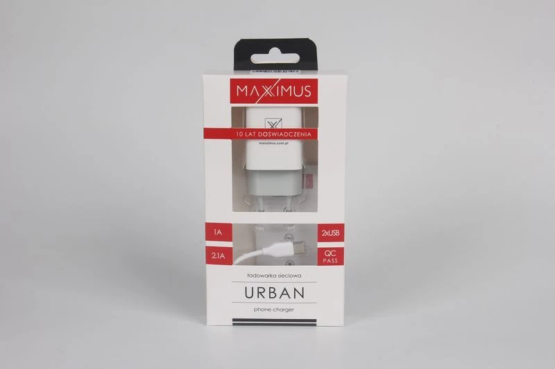 Sieninis įkroviklis Maxximus Urban 2.1A type-c 2xUSB
