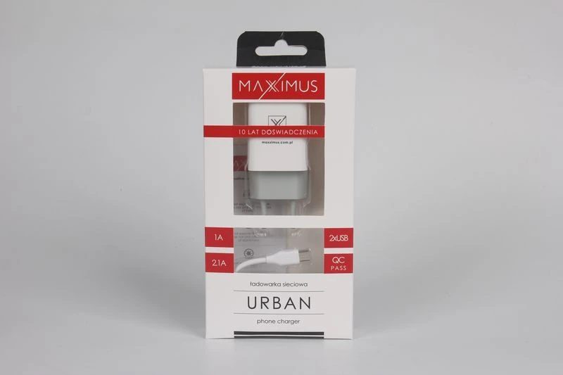 Sieninis įkroviklis Maxximus Urban 2.1A Micro USB, 2xUSB