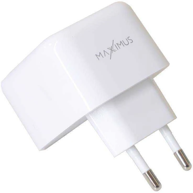 Maxximus SIENINIS ĮKROVIKLIS MX THUNDER PD 35W, 2xUSB-C Baltas