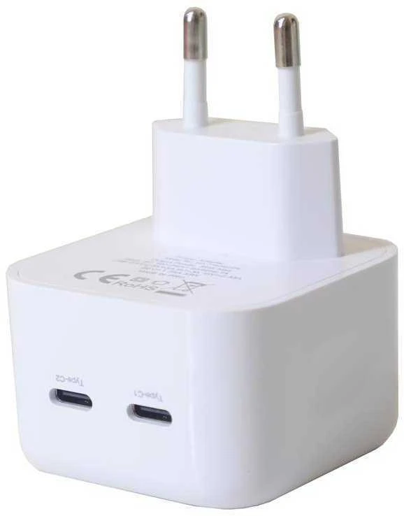 Maxximus SIENINIS ĮKROVIKLIS MX THUNDER PD 35W, 2xUSB-C Baltas