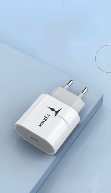 SIENINIS ĮKROVIKLIS T-PHOX ISPEED 20W Baltas (ES KIŠTUKAS)