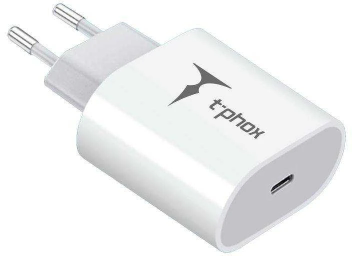 SIENINIS ĮKROVIKLIS T-PHOX ISPEED 20W Baltas (ES KIŠTUKAS)