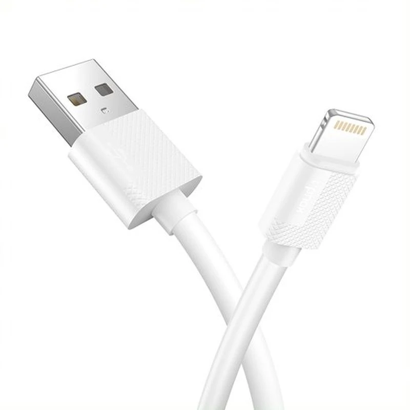 SIENINIS ĮKROVIKLIS T-PHOX MINI-EU LIGHTNING Baltas 1.2M 2.4A
