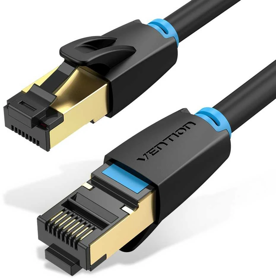 Vention 8 kategorija SFTP tinklo kabelio ventiliacija IKABL 10m Juodas