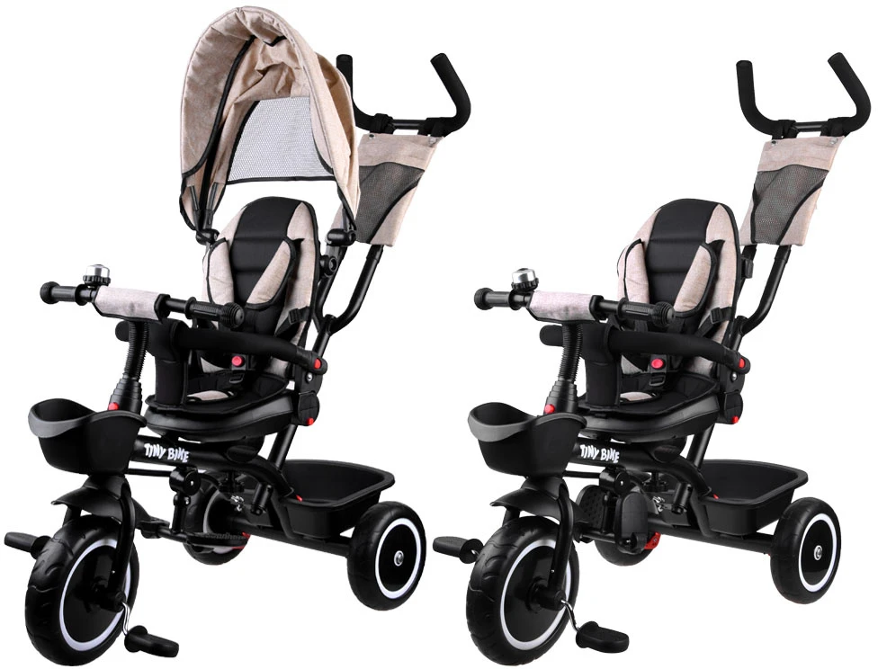 Tiny Bike Mažas dviratis 3in1 triratis su skydelio