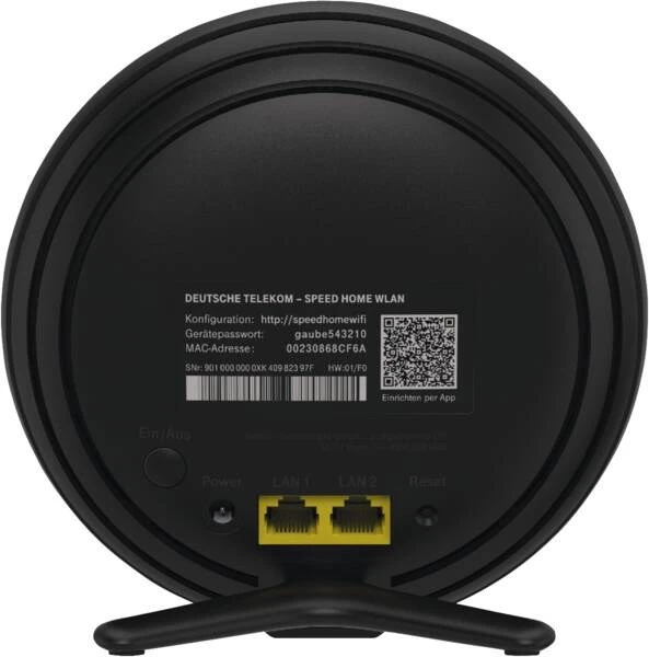 TLM Telekom 40824613 belaidis maršrutizatorius Eternetas Dviguba juosta (2,4 GHz / 5 GHz) Juoda