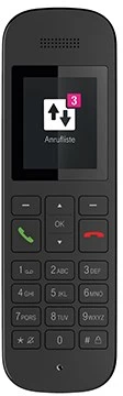 TLM Telekom Sinus A12 Analoginio ryšio / DECT telefonas Juoda