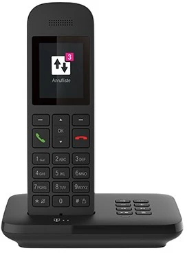 TLM Telekom Sinus A12 Analoginio ryšio / DECT telefonas Juoda