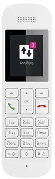 TLM Telekom Sinus A12 Analoginio ryšio / DECT telefonas Balta