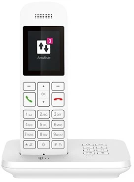 TLM Telekom Sinus A12 Analoginio ryšio / DECT telefonas Balta