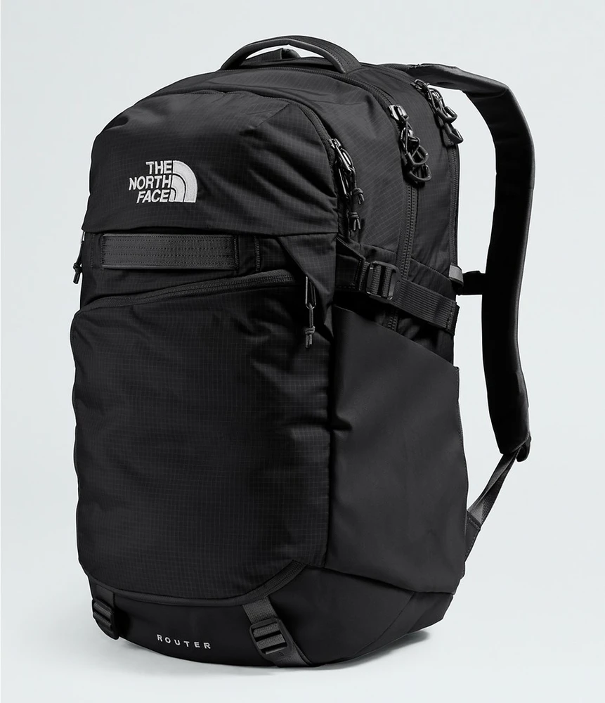 TNF The North Face Maršrutizatorius kuprinė Turistinė kuprinė Juoda Nailonas, Perdirbtas poliesteris
