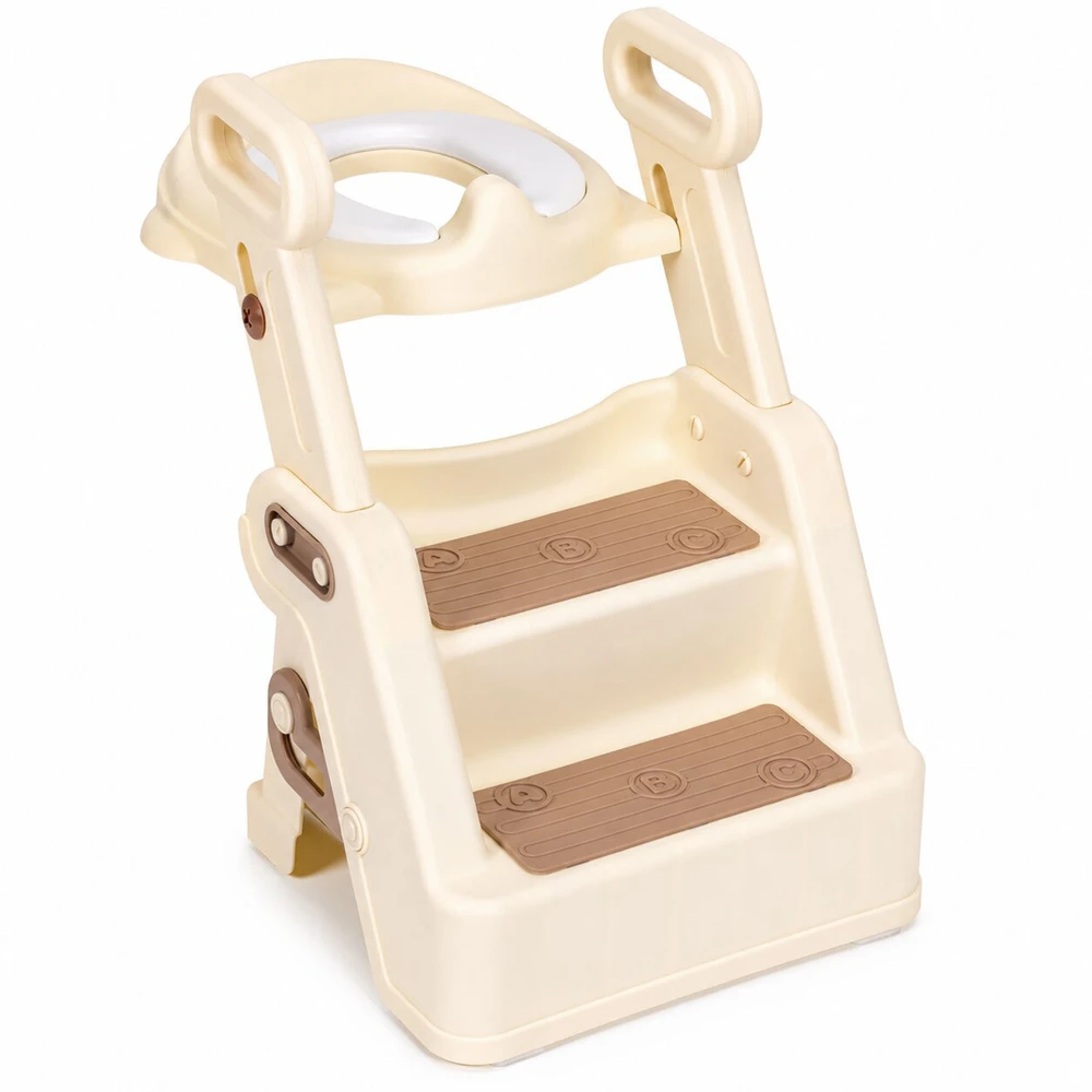 Toilet training seat for children with steps, ladder and handles ECOTOYS