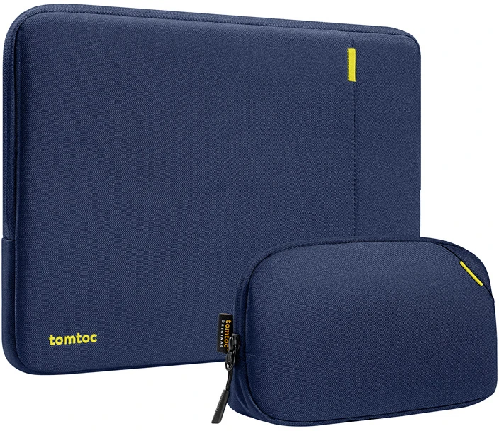 Rinkinys pokrowiec na laptopa TOMTOC Defender-A13 + Dėklas 14'' (tamsiai mėlyna)