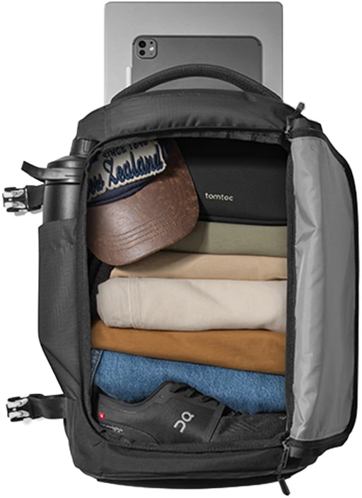 TOMTOC Navigator-T66 Liteway kelioninė kuprinė 28L/15.6" (juodas)