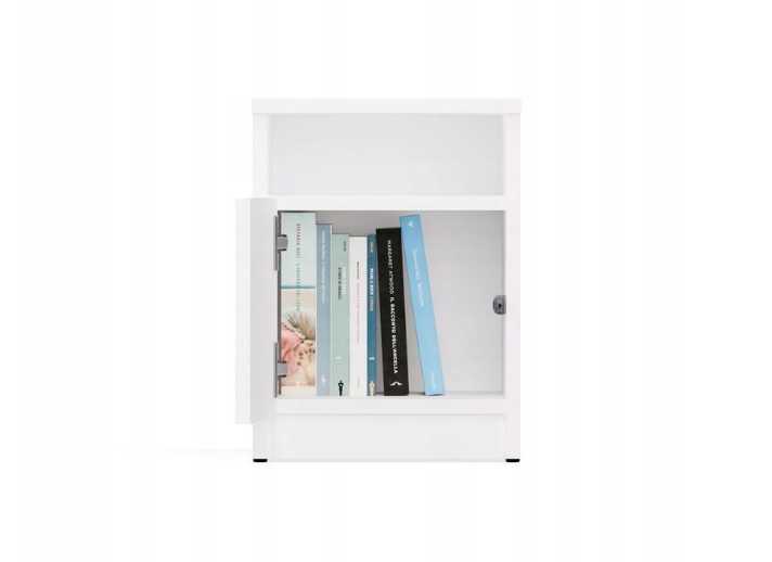 Top E Shop GALAX 30/1D Baltas BEDSIDE TABLE