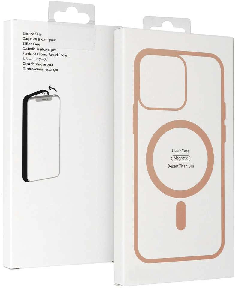 Fusion Accessories Topt Acrylic Color Magsafe dėklas skirtas Apple iPhone 13 Pro desert titanium