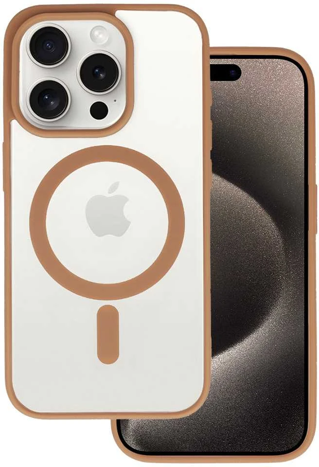 Topt Acrylic Color Magsafe dėklas skirtas Apple iPhone 16 Plus desert titanium