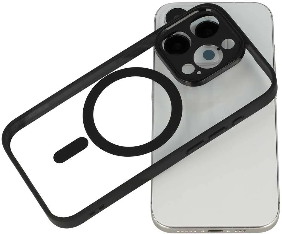 Fusion Accessories Topt Acrylic Color Magsafe dėklas skirtas Apple iPhone 17 Air juodos spalvos