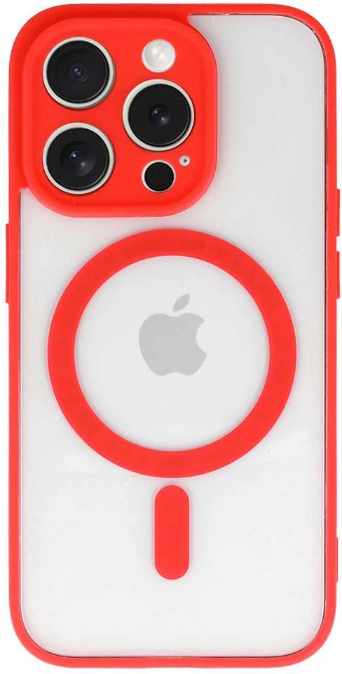 Fusion Accessories Topt Acrylic Color Magsafe dėklas skirtas Apple iPhone 16 Pro raudonos spalvos