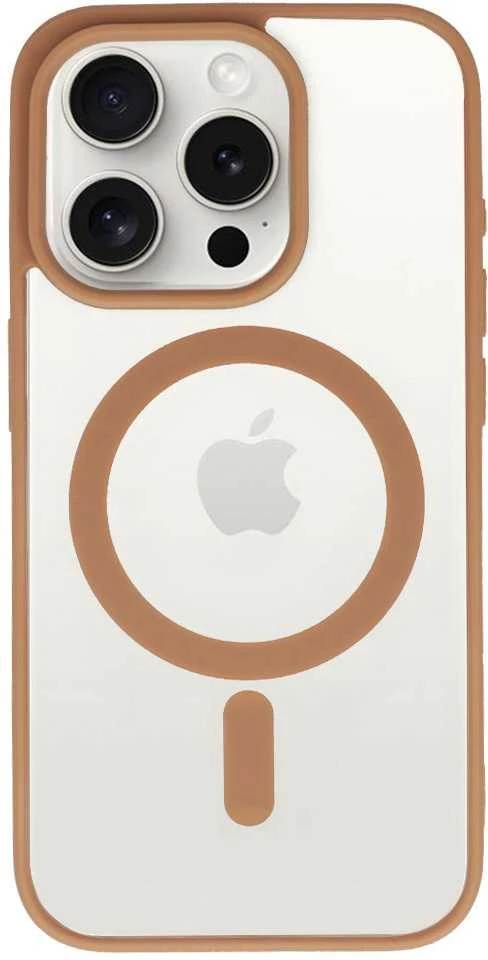 Fusion Accessories Topt Acrylic Color Magsafe dėklas skirtas Apple iPhone 13 Pro desert titanium