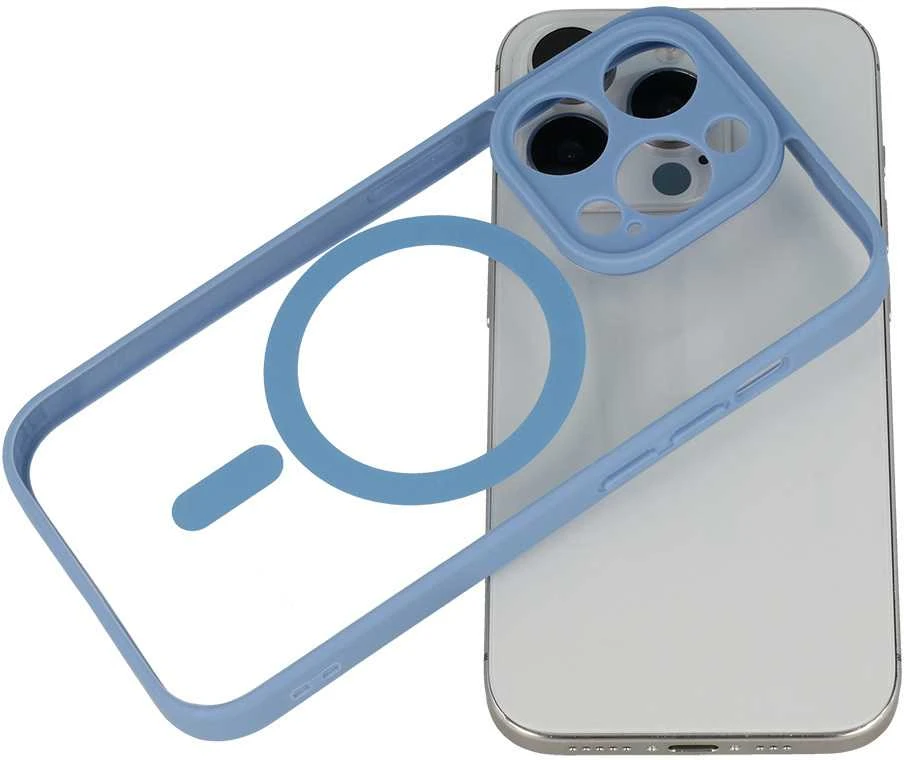 Fusion Accessories Topt Acrylic Color Magsafe dėklas skirtas Apple iPhone 16 Pro light mėlynos spalvos