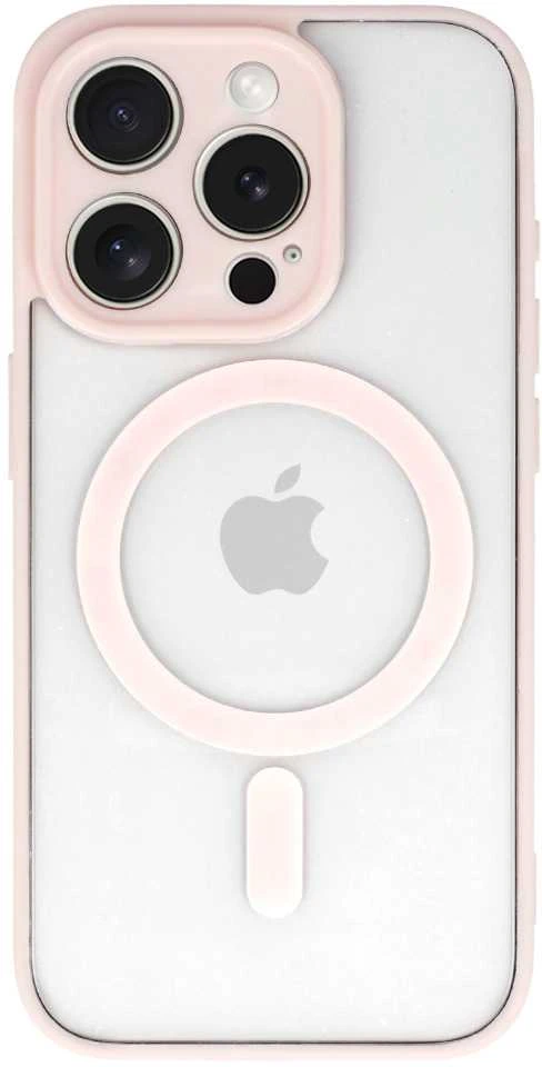 Fusion Accessories Topt Acrylic Color Magsafe dėklas skirtas Apple iPhone 16 Pro light rožinės spalvos