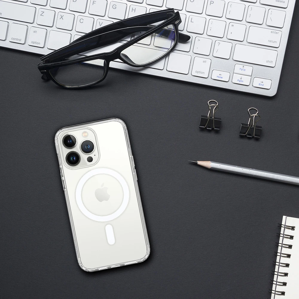 Oem Akrilinis „Magsafe“ dėklas, skirtas „iPhone 13“, skaidrus