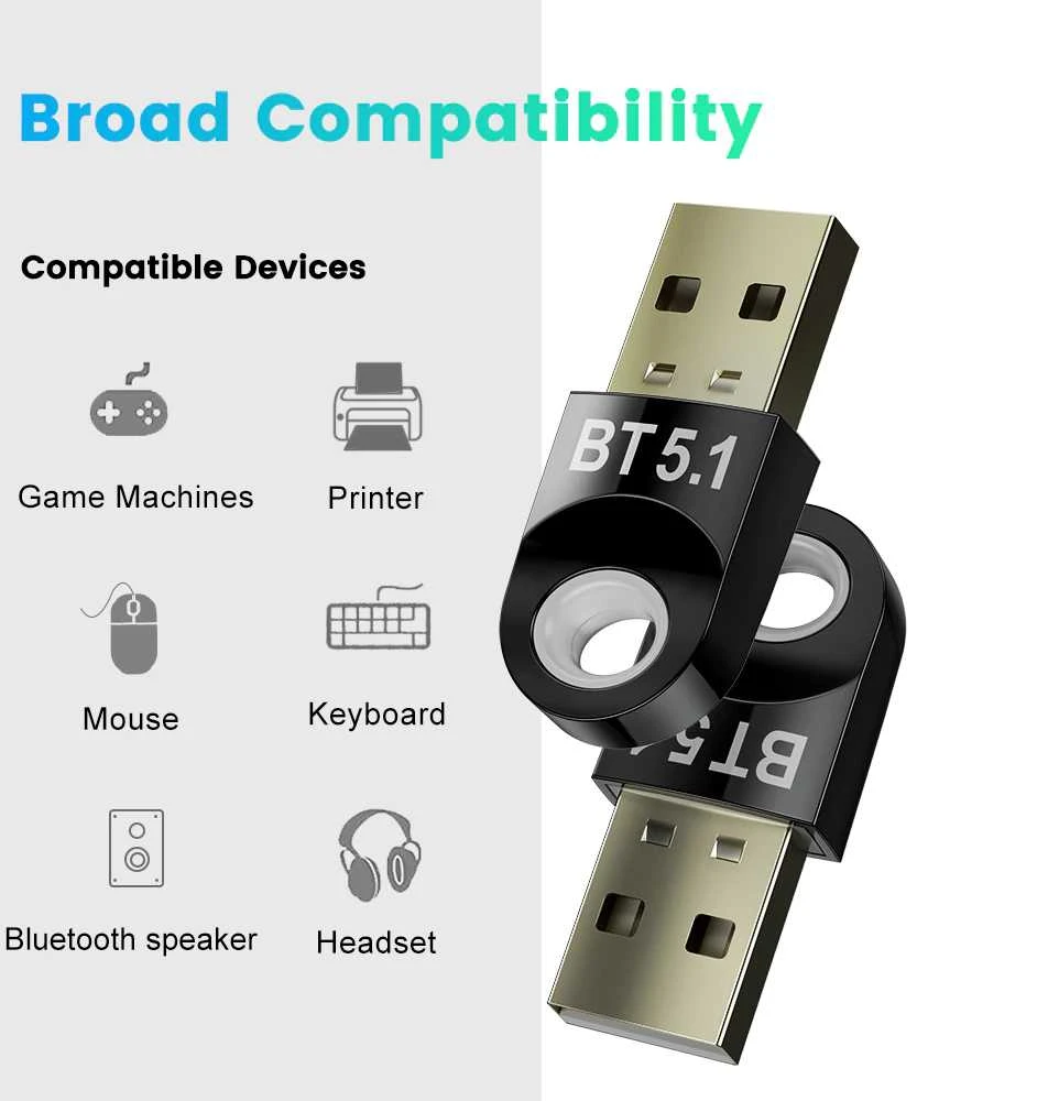 Toptel Top Adapteris Bluetooth 5.1 – USB