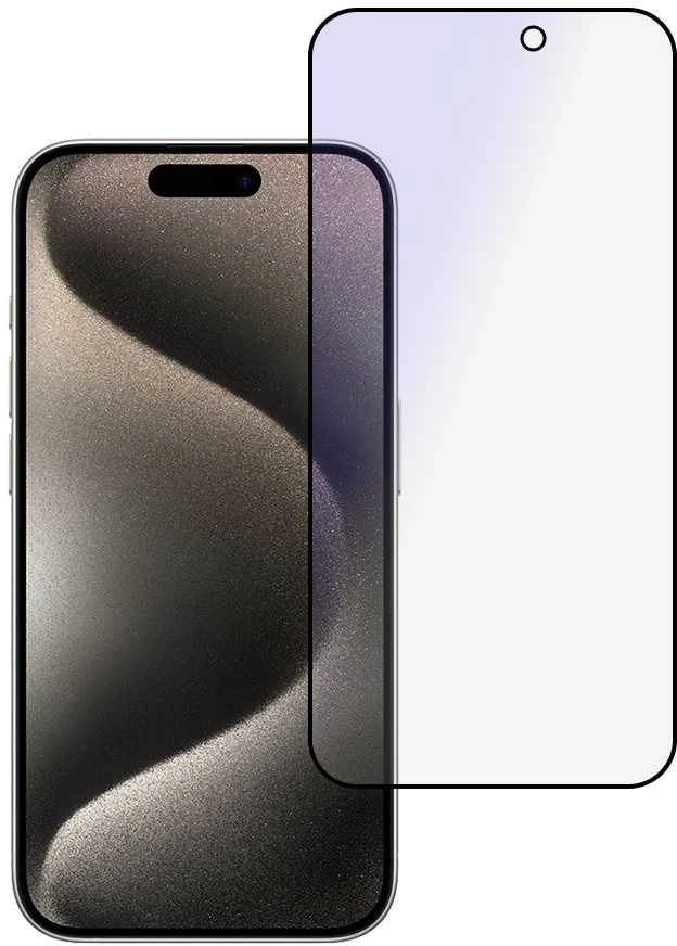 Fusion Accessories Topt Apsauginis stiklas Anti-Mėlyna Full Glue skirtas Apple iPhone 16 Pro Max