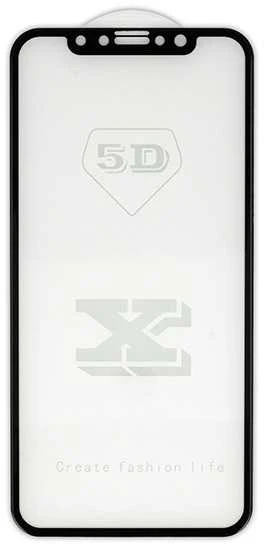 Fusion Accessories Riposo Apsauginis stiklas „5D“ įvairiems telefonų modeliams, juodas IPHONE XR