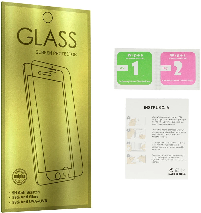 Riposo Apsauginis stiklas „GOLD“ įvairiems Samsung Galaxy telefonų modeliams SAMSUNG GALAXY A7 (2018)