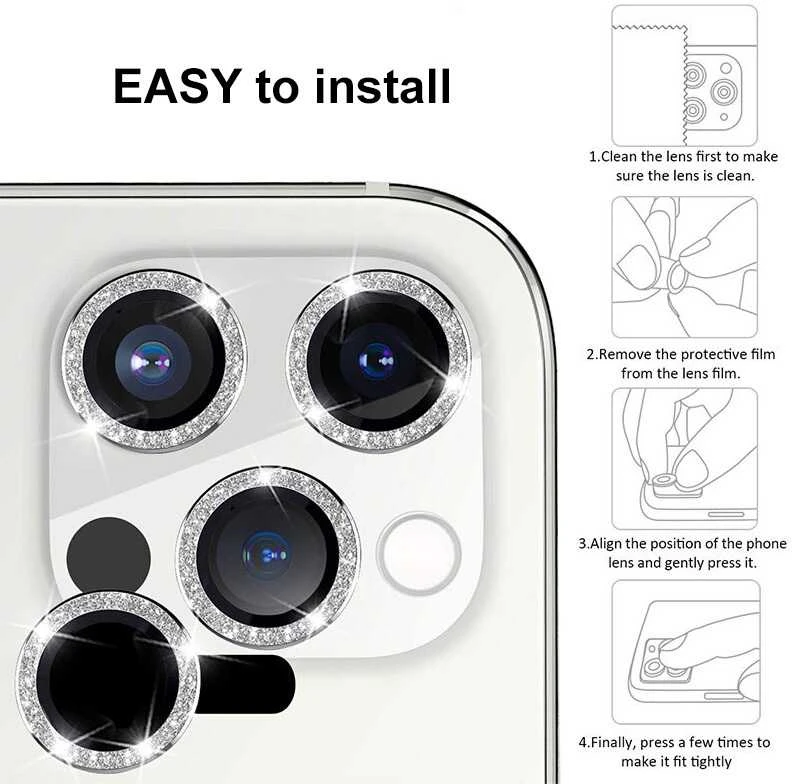 Fusion Accessories Topt Apsauginis stiklas HARD DIAMOND skirtas kamerai (LENS) skirtas Apple iPhone 17 titanium (objektyvui 2 vnt)