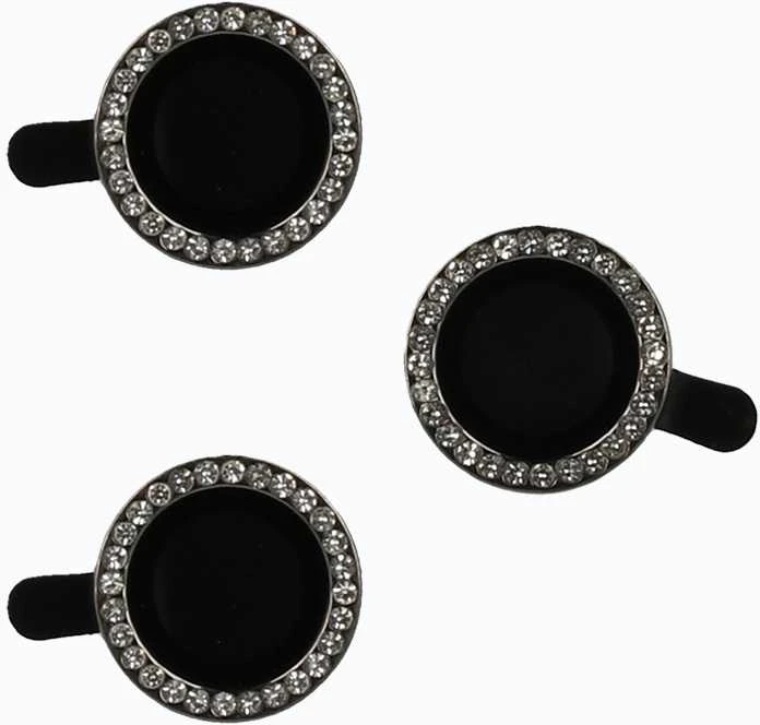 Fusion Accessories Topt Apsauginis stiklas HARD DIAMOND skirtas kamerai (lęšiui) iPhone 15 Pro/15 Pro Max juodas (3 vnt)