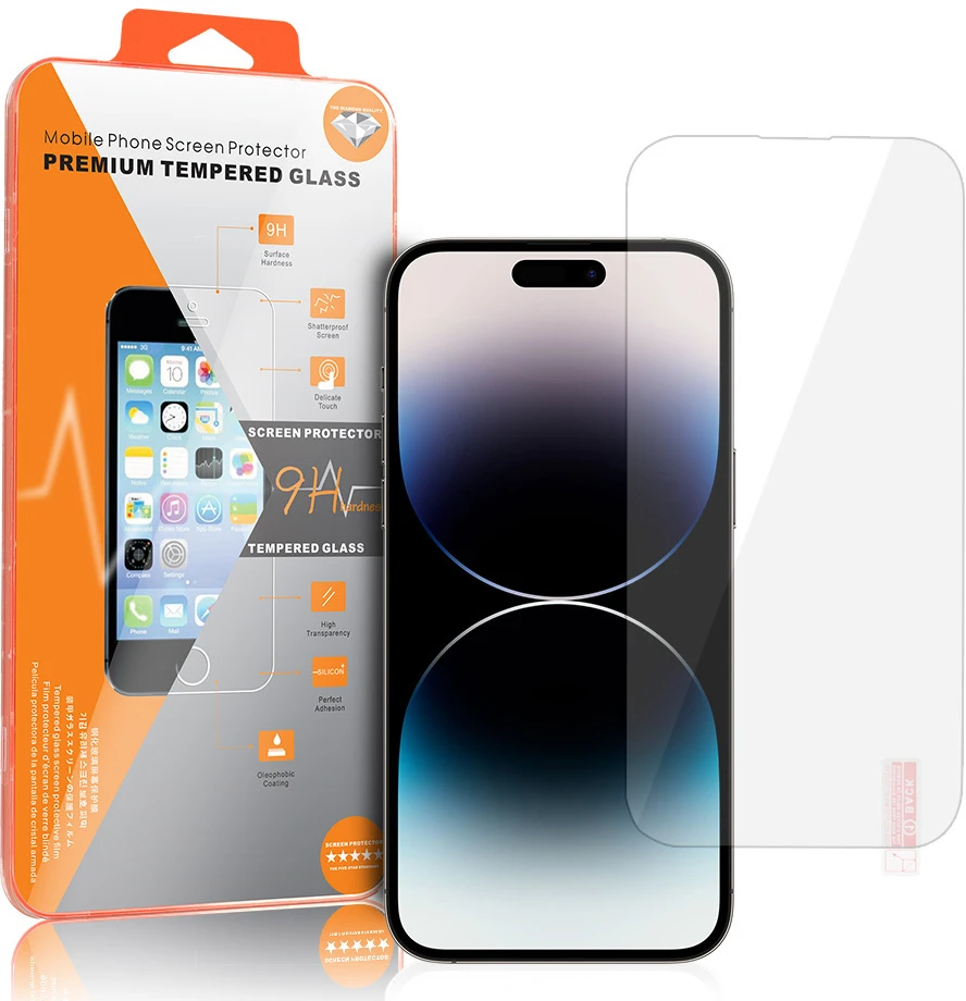 Reach LCD apsauginis stikliukas Oranžinis Apple iPhone 14 Pro Max