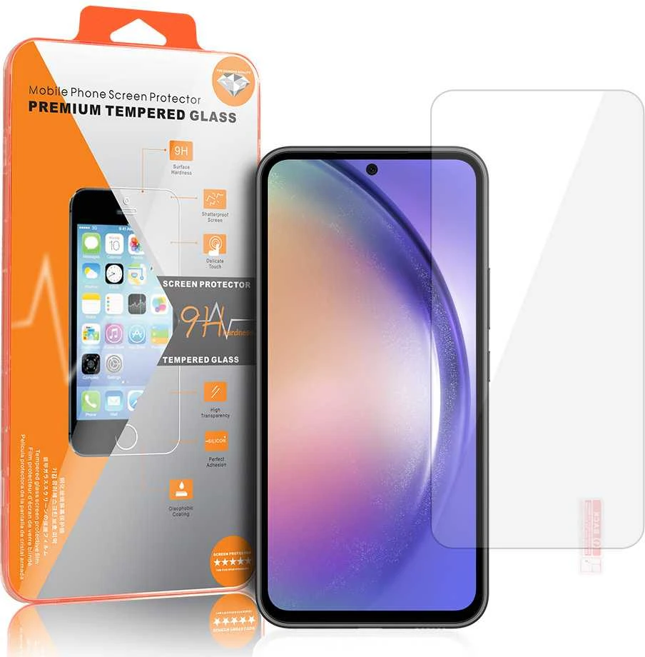 Oem Topt Apsauginis stiklas Oranžinis skirtas Samsung Galaxy A54 5G