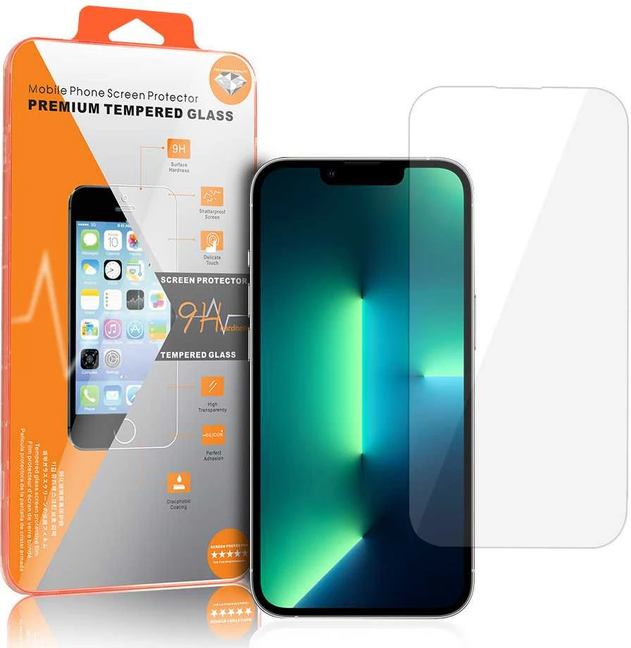 Reach LCD apsauginis stikliukas Oranžinis Apple iPhone 13/13 Pro/14/16e/17e